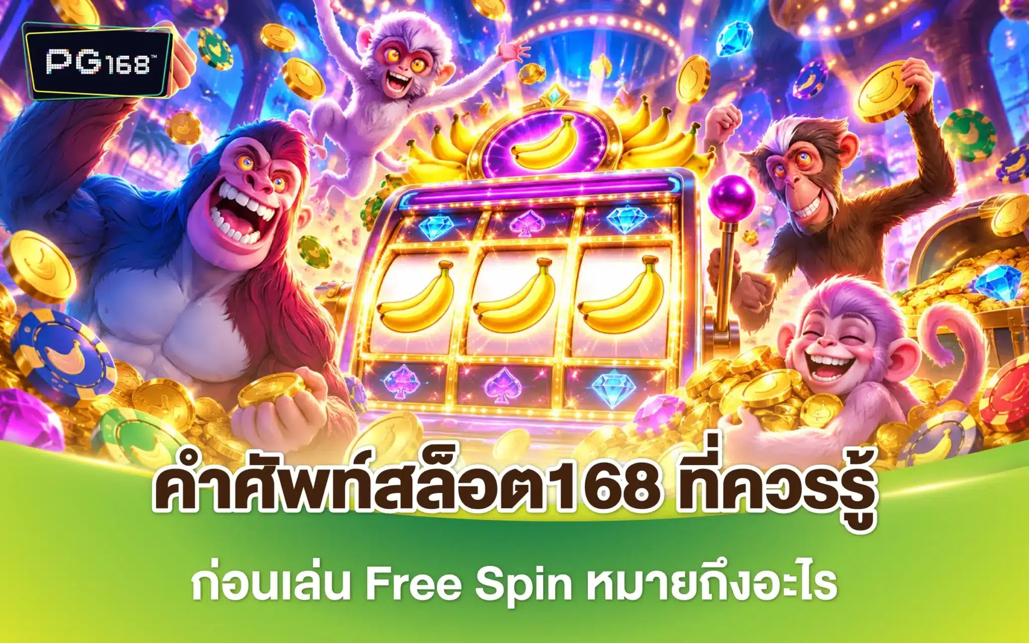 คำศัพท์สล็อต168 ที่ควรรู้ ก่อนเล่น Free Spin หมายถึงอะไร